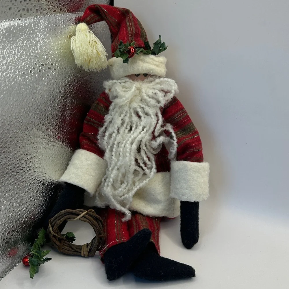 Festive Santa Claus Plush Decor